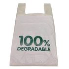 Άσπρες τσάντες αγορών λιπάσματος 80L βιοδιασπάσιμες πλαστικές