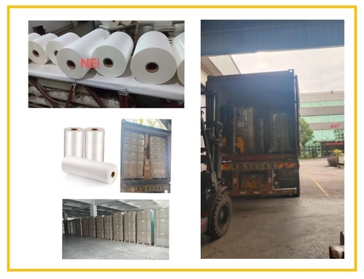 Διαφανής 25mic Matte Lamination Film Rolls Θερμική λαμινοποιητική ταινία για κινητό κουτί