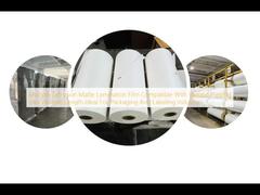 Πολλαπλή μεμβράνη ματ πλαστικοποίησης εξώθησης συμβατή με διάφορα μελάνια εκτύπωσης Μεταβλητό μήκος Ιδανική για τη βιομηχανία συσκευασίας και ετικετών